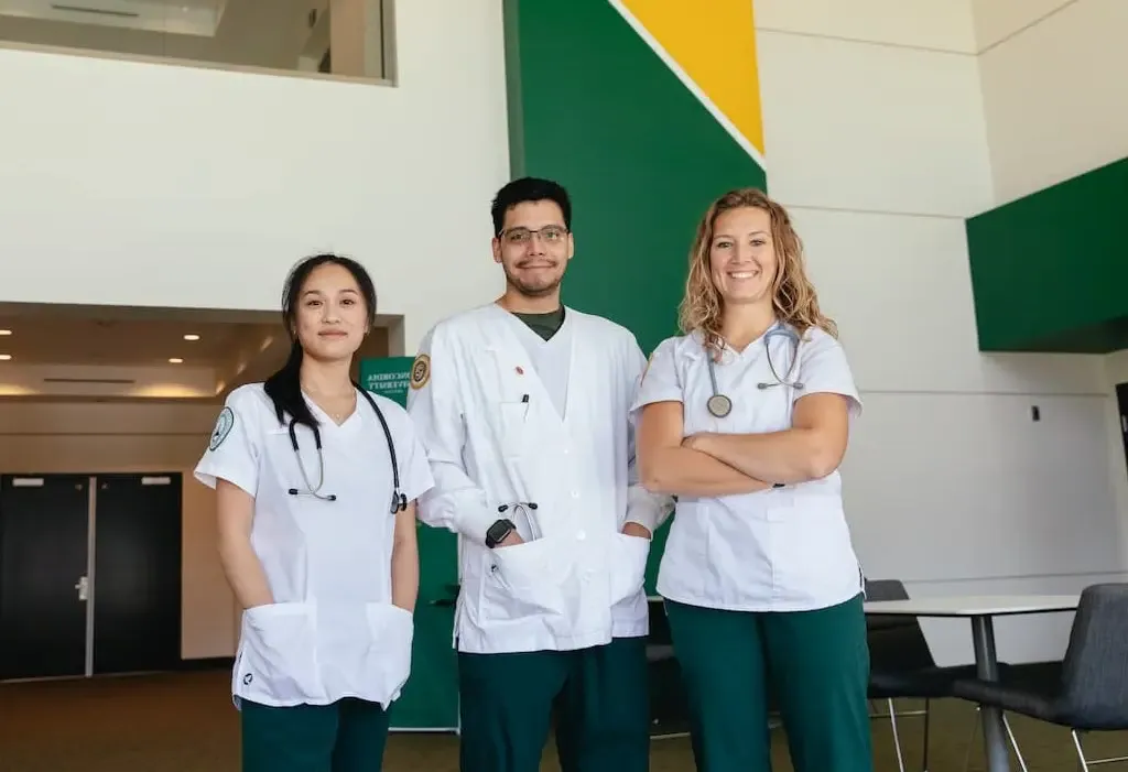 Three nurses at Spectrum campus