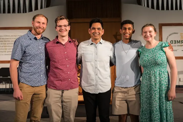 Group of 5 students at Celebration of Ministry